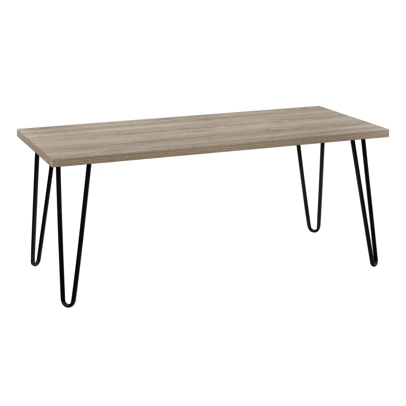 Ameriwood Home Owen Retro Coffee Table, laminated Particleboard, Brown, 42.7cm (H) x 106.6cm (W) x 49.51cm (D)
