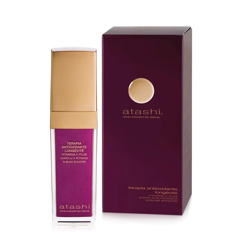 atashi Antioxidant - High Potency Serum Sublime Booster | Good Effect Face | Firm Skin, hydrated and Soft | Rapid Absorption