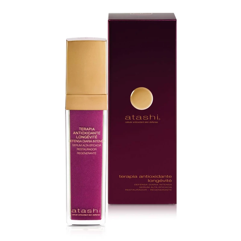 atashi Antioxidant - High Efficiency Restorer Regenerating Serum | Reduce Wrinkles | Light Texture | Hydrated Skin Radiant and Elastic