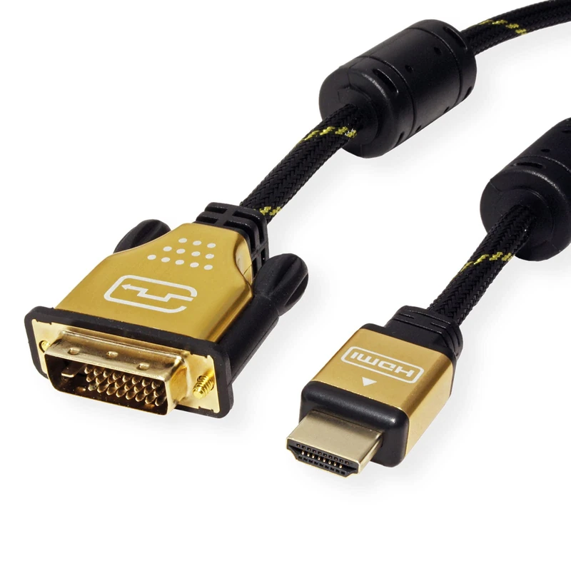ROLINE GOLD Monitor Cable DVI-HDMI ST-ST (24+1) Dual Link 7.5 m - Image 1