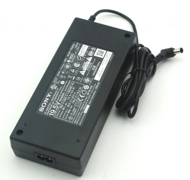 Televison Power Supply AC Adapter compatibl with KDL-55W828B, KDL-55W829B, KDL-55W805B for Sony Bravia models LCD/LED TVs with 3 Pin UK Plug Mains Cable Cord - 120W, 19.5V ~ 6.2A