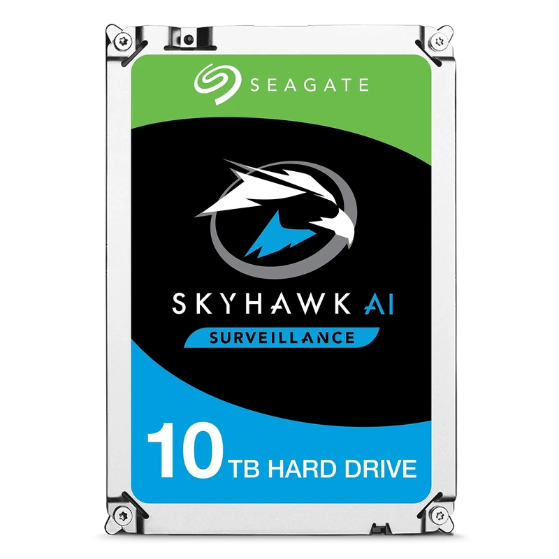 Seagate 3.5 Inch 10 TB SkyHawk AI Internal Hard Disk Drive - Silver