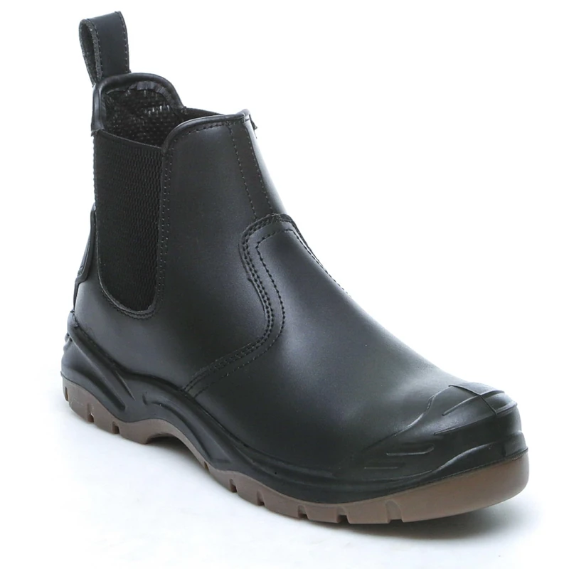 Apache AP714SM Leather Safety Dealer Boot | Size 12 UK | Steel Toe Cap | Midsole Protection | Water Resistant Materials | Comfortable Padded Collar and Insole