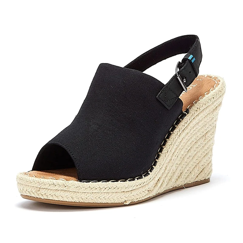 TOMS Women's 10013451 Closed Toe Sandals, Black (Black 000), 3.5 UK