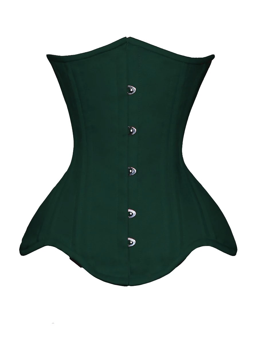 luvsecretlingerie Heavy Duty 26 Double Steel Boned Waist Training COTTON Underbust Tight Shaper Corset #8596-B