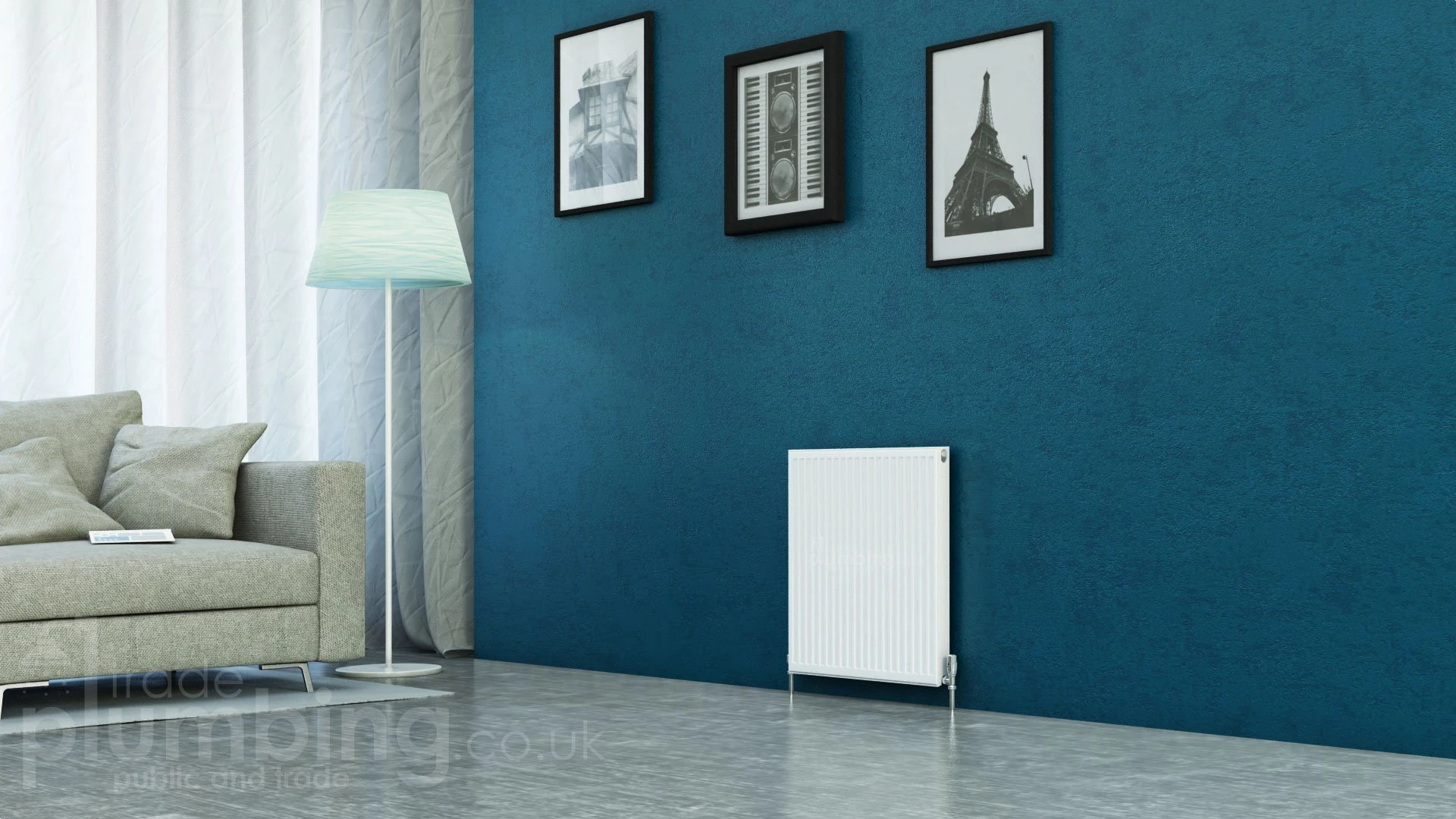 Kartell Kompact Type 11 Single Panel Single Convector Radiator 600mm x 600mm White