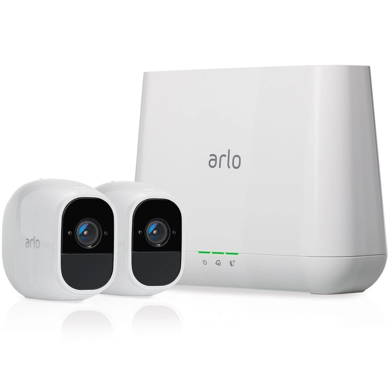 Arlo Pro2 Wireless Home Security Camera System CCTV, Wi-Fi, Alarm, Rechargeable, Night Vision, Indoor or Outdoor, 1080p, 2-Way Audio, Free Cloud Storage, 2 Camera Kit, VMS4230P