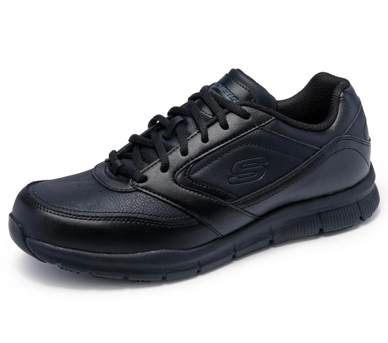 Skechers for Work Men's Nampa Food Service Shoe,Black Polyurethane,11 M US