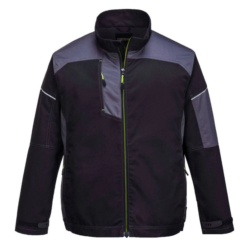 Portwest PW3 Work Jacket, Color: Black Zoom Grey, Size: S, T603BZRS - Image 1