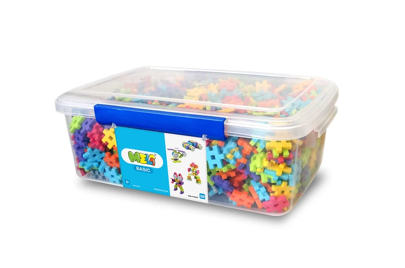 Meli 67229 Basic Constructor 1200 Creative Toy, Colourful, Piece