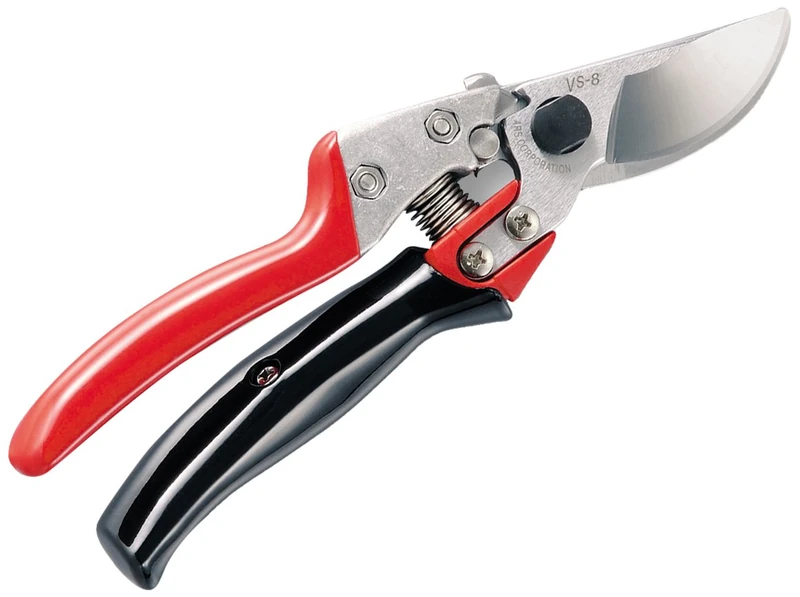 ARS HP-VS8XR Rotating Handle Hand Pruner, 8-inch, Red/Black