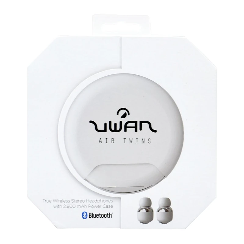 Uwan 98212 - Wireless Headphones with Battery for Mobile Phone, White