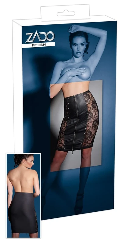 ZADO Leather Skirt, Medium
