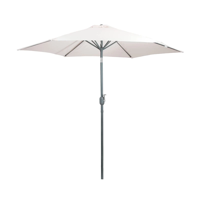 Greemotion Garden Umbrella - Garden Parasol 2.7m - Outdoor Parasol Umbrella with 30 ° Tilt - Ecru Beige Patio Umbrella 50+ UV Protection - Garden Parasols