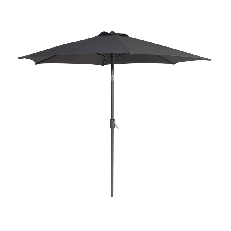Greemotion Garden Umbrella - Garden Parasol 2.7m - Outdoor Parasol Umbrella with 30 ° Tilt - Grey Patio Umbrella 50+ UV Protection - Garden Parasols