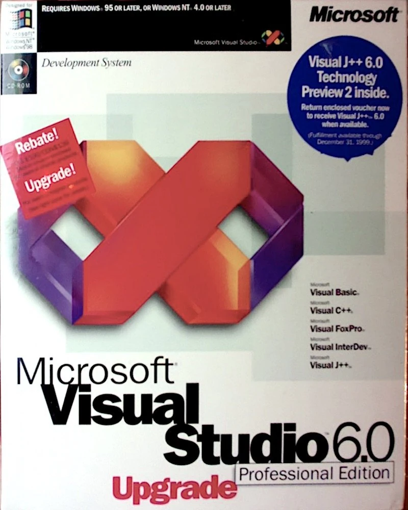 Microsoft Visual Studio 6.0 Professional Edition Upgrade