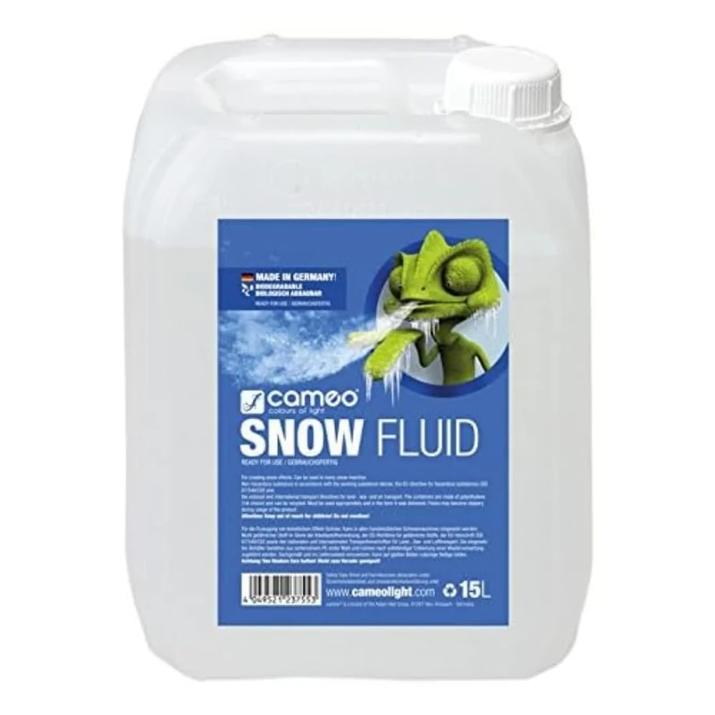 Cameo SNOW FLUID 15 L - Special Fluid for Snow Machines for the Production of Foam 15 L - Image 1