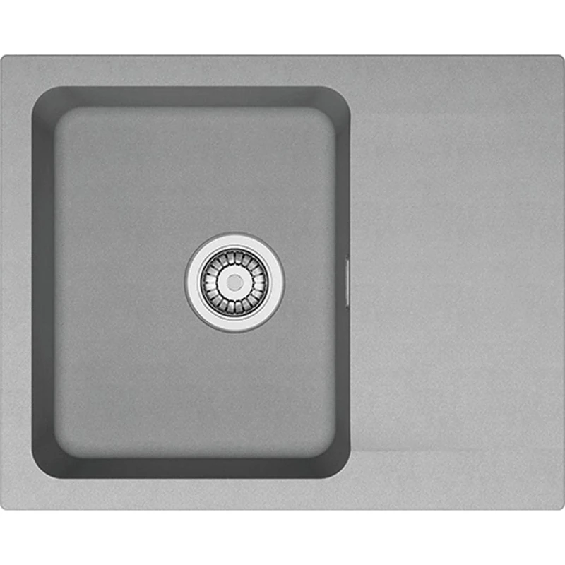 Kitchen Sink Made of Tectonite with A Single Bowl Orion Oid 611-62 - Grey