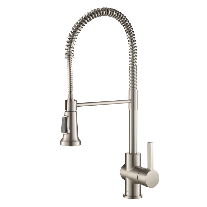 Kraus KPF-1690SFS Britt and Coda Kitchen Sink Faucet, Spot-Free Stainless Steel, 20 5/8-in