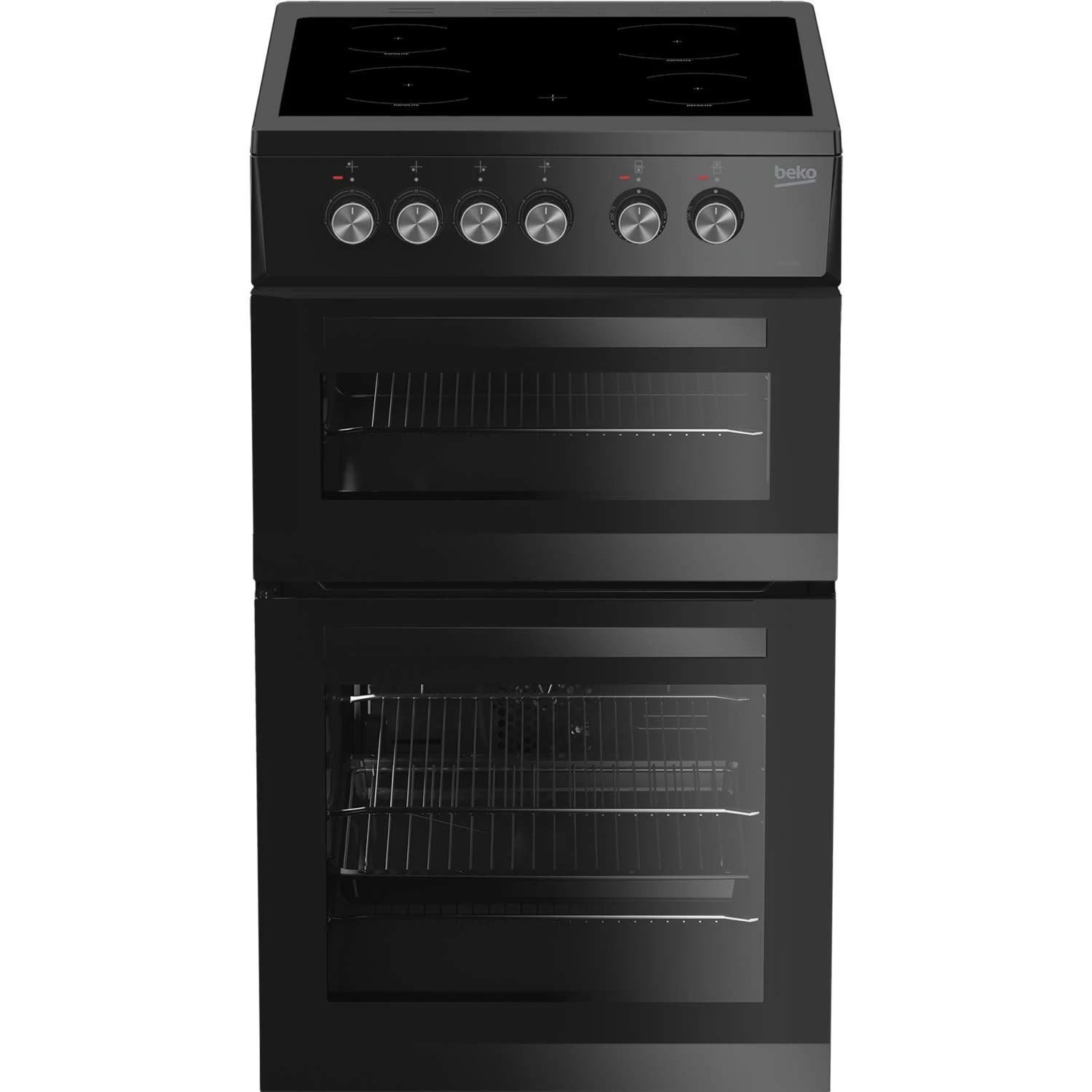 Beko KDVC563AK 50cm Double Oven with Ceramic Hob in Black