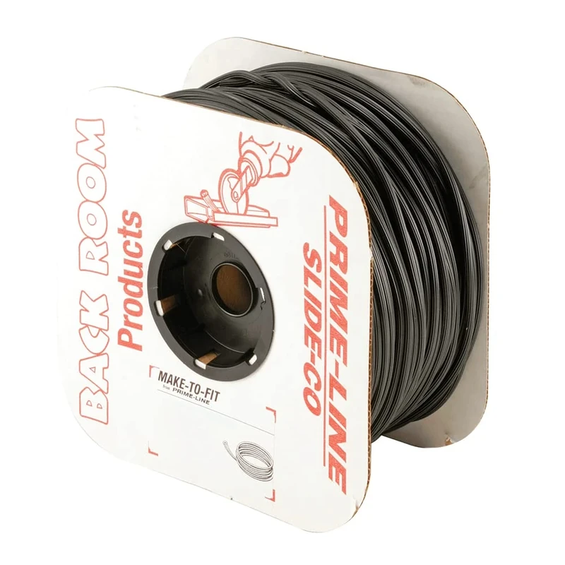 Prime Line MP7564 Screen Retainer Spline, .140 Dia, Black Vinyl, 1 Roll of 500 ft
