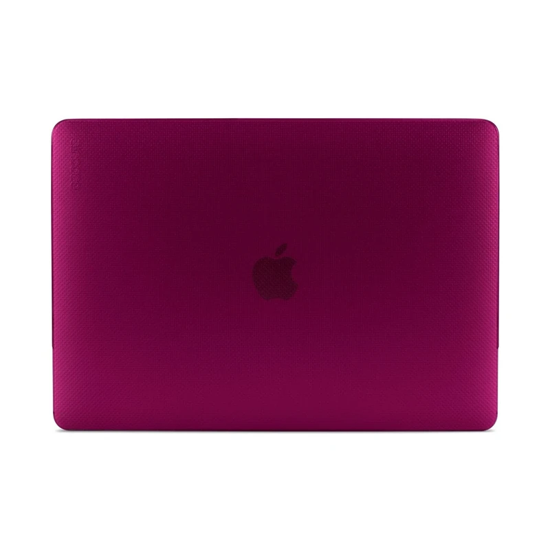Incase Hardshell Protective Case for Apple Macbook Pro 13.3 inch Retina - [3D Dot Design I Air Vent Holes I Lightweight & Thin Non-Slip Feet] pink transparent (weinrot) 0