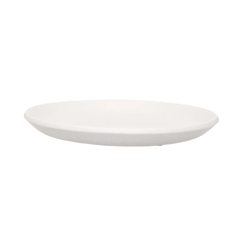 Kartell Trama Flat Plate, Light Grey, 27 x 27 x 2.8 cm