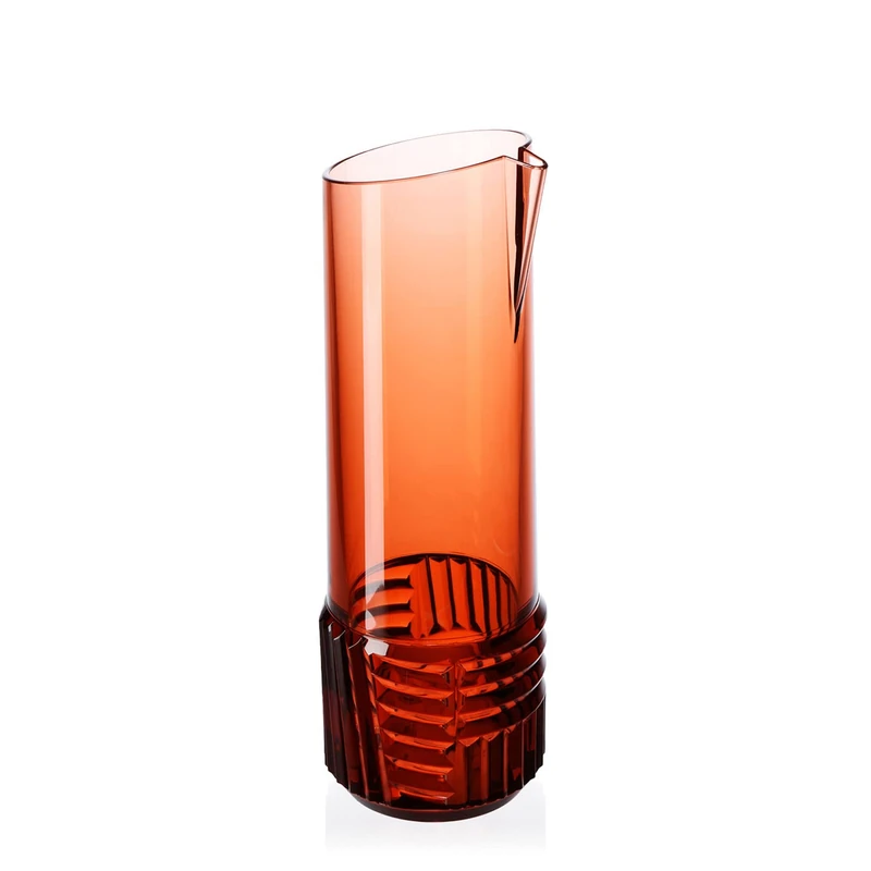 Kartell "TRAMA Drink Carafe, Light Pink, 30.5 x 10 x 30.5 cm