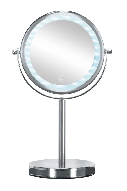 Kleine Wolke "Bright Mirror Cosmetic Mirror, Chrome, Silver, 12 x 17.5 x 29.5 cm
