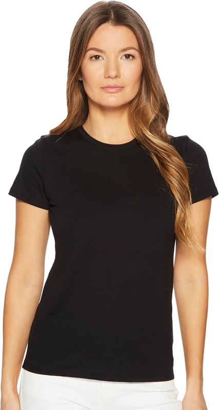 Vince Women's Essential Crew Tee, Black, Small