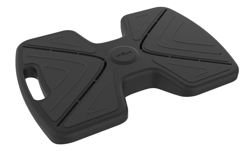 Unilux UpDown Footrest for Sitting or Standing Desks, Anti-Slip Design, Black 400095456