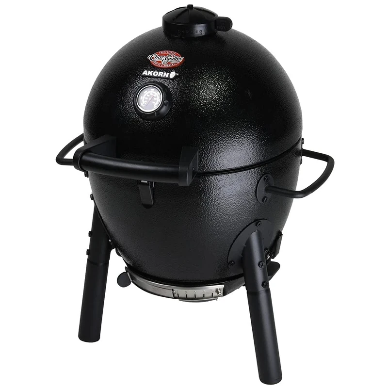 Char-Griller E6714 AKORN Jr. Kamado, Ash Portable Charcoal Grill, Junior