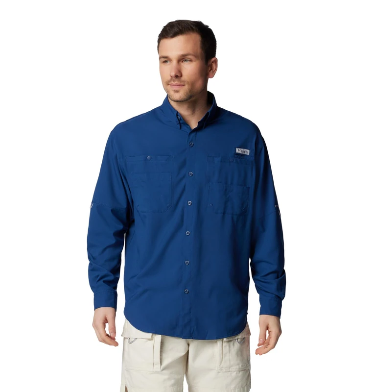 Columbia Men's Tamiami 2 Long Sleeve Shirt, Long Sleeve Shirt, Carbon, XX-Large