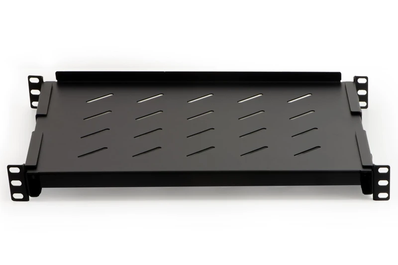 Link LKRIP350AN Wardrobe Rack Shelf 19" Extendable 350 mm with 4 Hooks Black