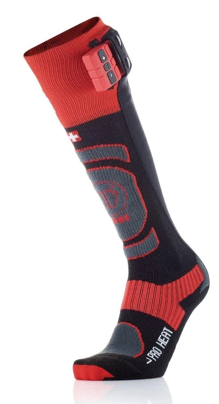 Sidas Pro S Heat Set Unisex Ski Socks, unisex, HESOPROHSET17, red, L