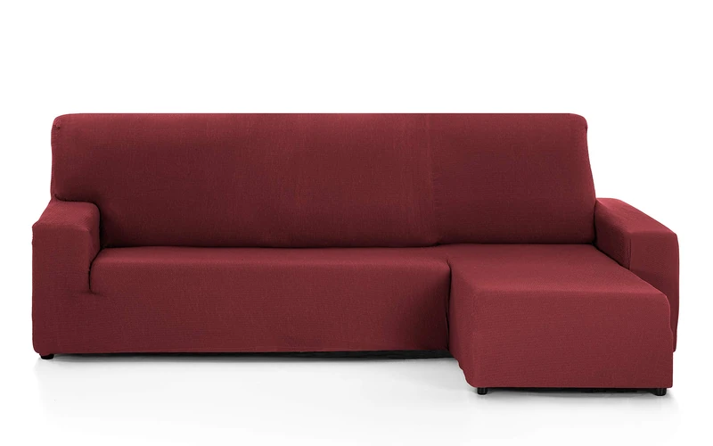 Martina Home Tunez Sofa Cover For Chaise Longue, 32 x 17 x 42 cm Right Short Arm (Front View) 32x17x42 cm burgundy