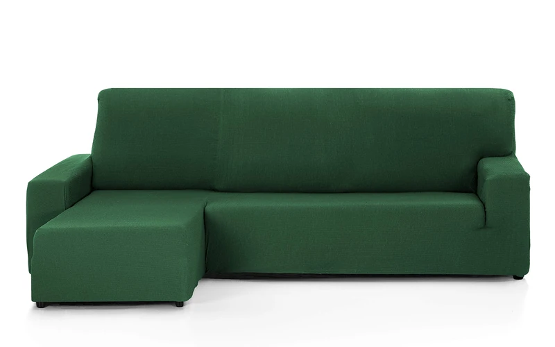 Martina Home Tunez Sofa Cover For Chaise Longue, 32 x 17 x 42 cm Short Left Arm (Front View) 32x17x42 cm Green Bottle