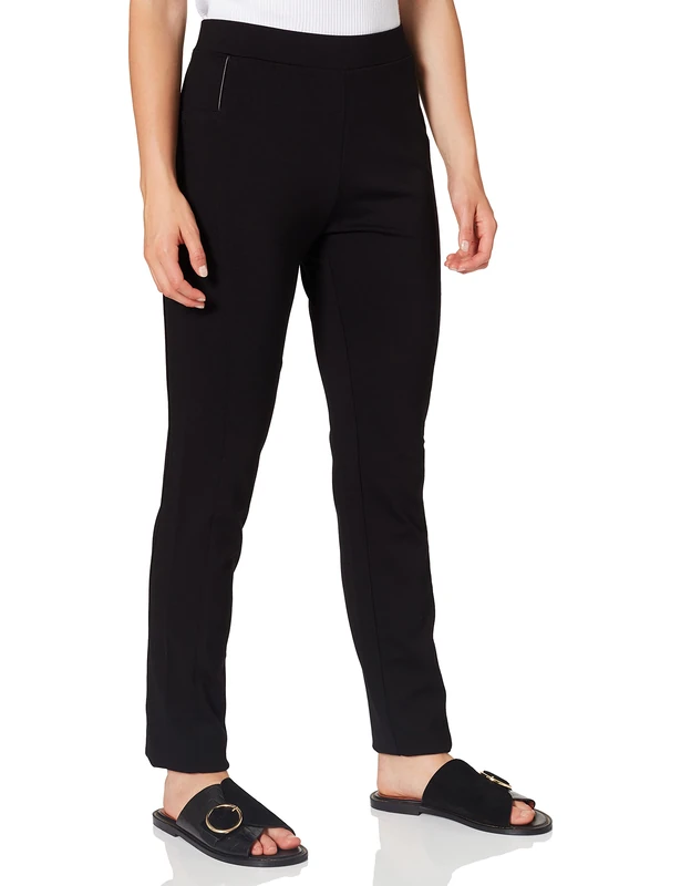 Damart Women's Pantalon Chino Satin de Coton Trousers, Beige (Sable), W38/L32 - Image 1