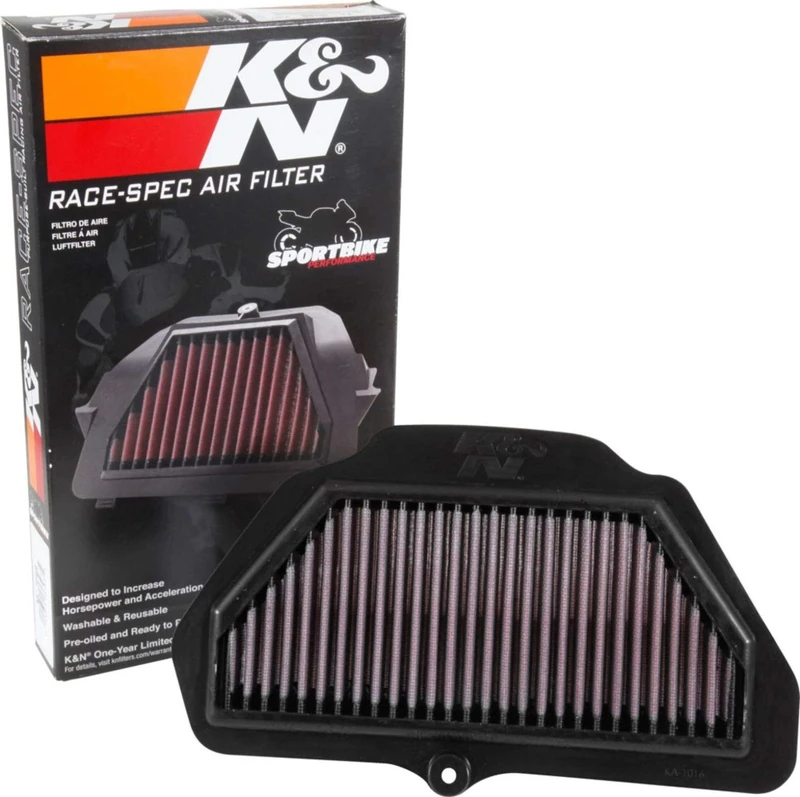 K&N Engine Air Filter: High Performance, Premium, Powersport Air Filter: Fits 2016-2019 KAWASAKI (ZX1000 Ninja ZX-10R, ABS, ABS KRT Edition, KRT Edition, SE) KA-1016R