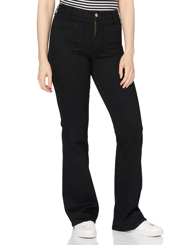 Wrangler Women's Flare Flared Jeans, Black (Retro 111), W24/L32 (Manufacturer size: 24/32)