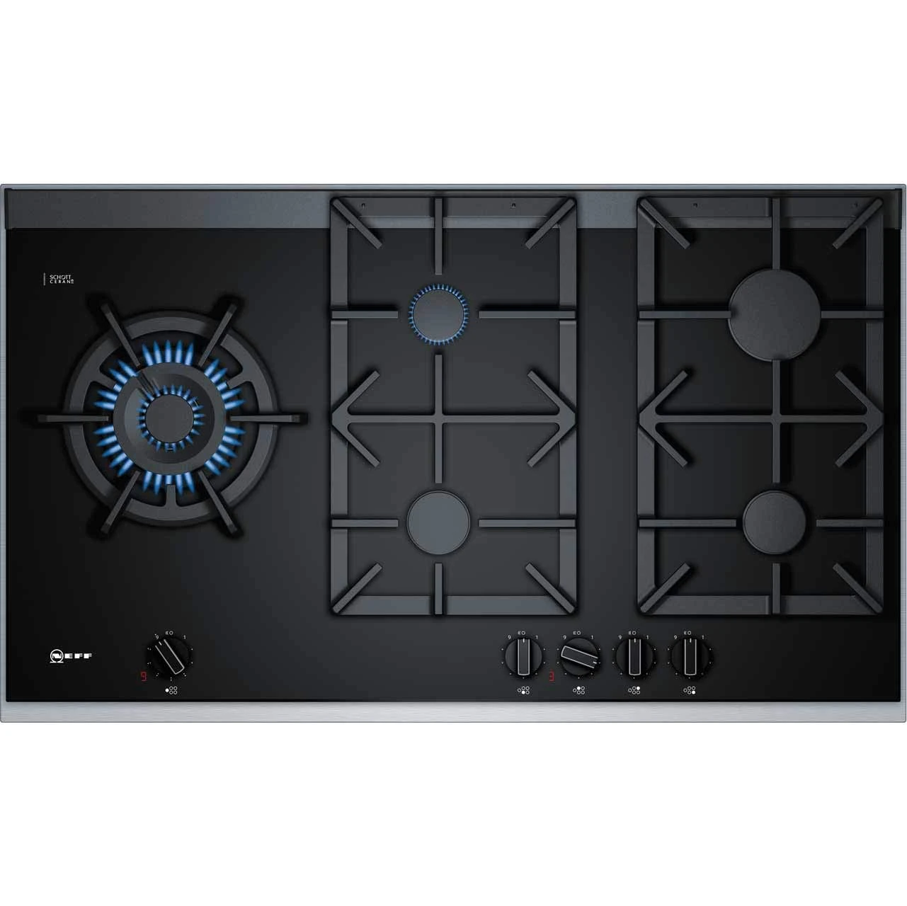 Neff T29TA79N0 90cm Five Burner Gas-on-glass