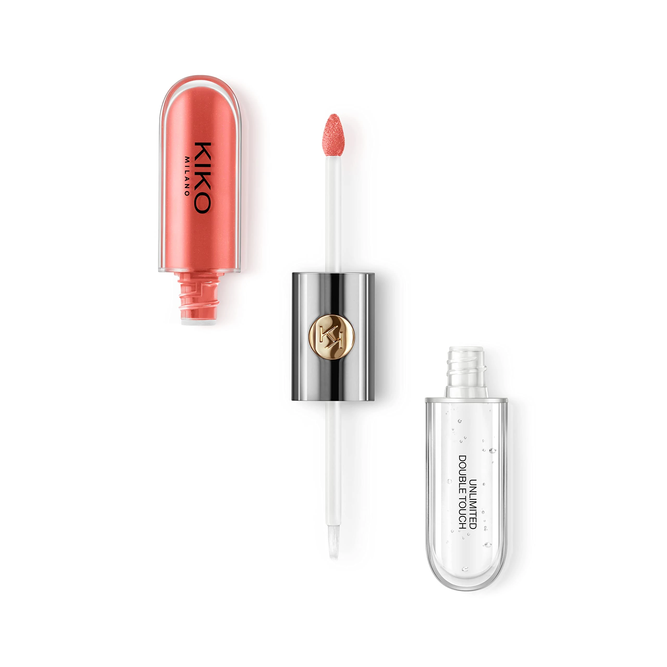 KIKO Milano Unlimited Double Touch 114 | Liquid lipstick with a bright finish in a two-step application. Lasts up to 12 hours. No-transfer base colour