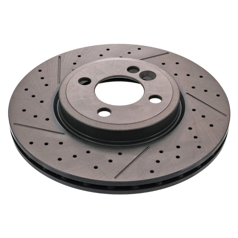 febi bilstein 43954 Brake Disc Set (2 Brake Disc) front, perforated / internally ventilated, No. of Holes 4
