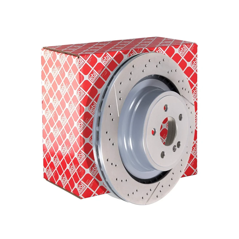 febi bilstein 44084 Brake Disc Set (2 Brake Disc) rear, perforated / internally ventilated, No. of Holes 5