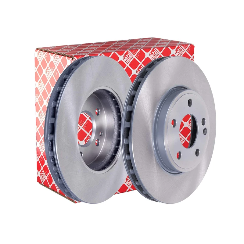 febi bilstein 43861 Brake Disc Set (2 Brake Disc) front, internally ventilated, No. of Holes 5