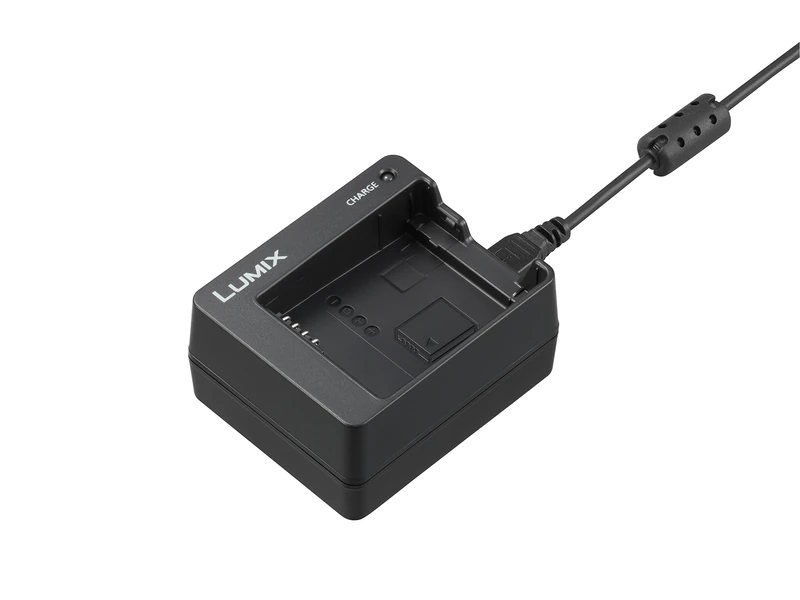 Panasonic Lumix DMW-BTC12E Battery Charger for DMW-BLC12, DMW-BLG10 & DMW-BLH7 Lithium-Ion Battery Packs, Digital Camera Battery Charger, Black