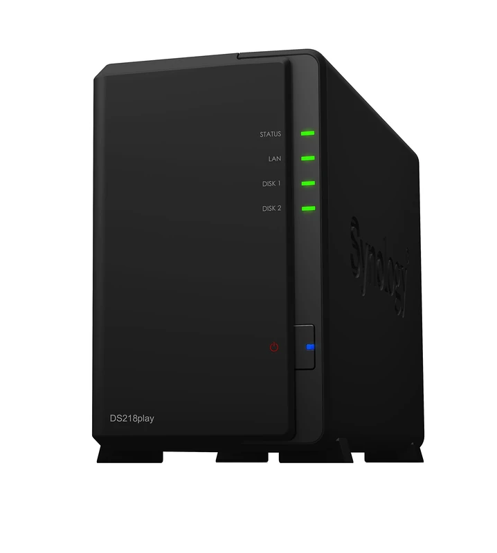 Synology DS218play 4 TB (2 x 2 TB WD RED) 2 Bay Desktop NAS Unit - Image 1