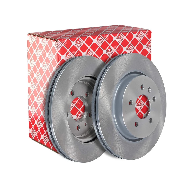 febi bilstein 44047 Brake Disc Set (2 Brake Disc) rear, internally ventilated, No. of Holes 5