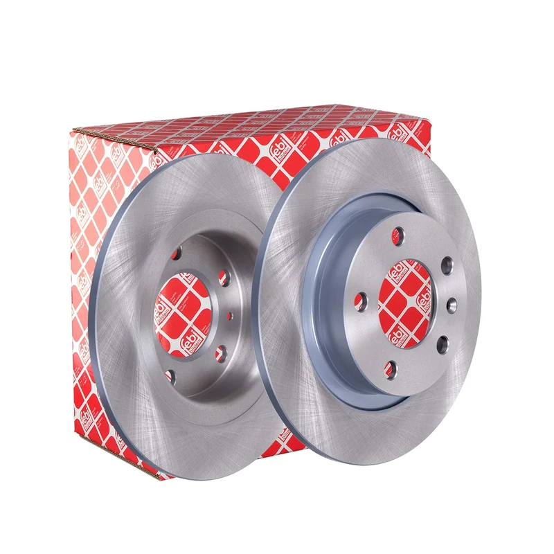 febi bilstein 44044 Brake Disc Set (2 Brake Disc) rear, full, No. of Holes 5