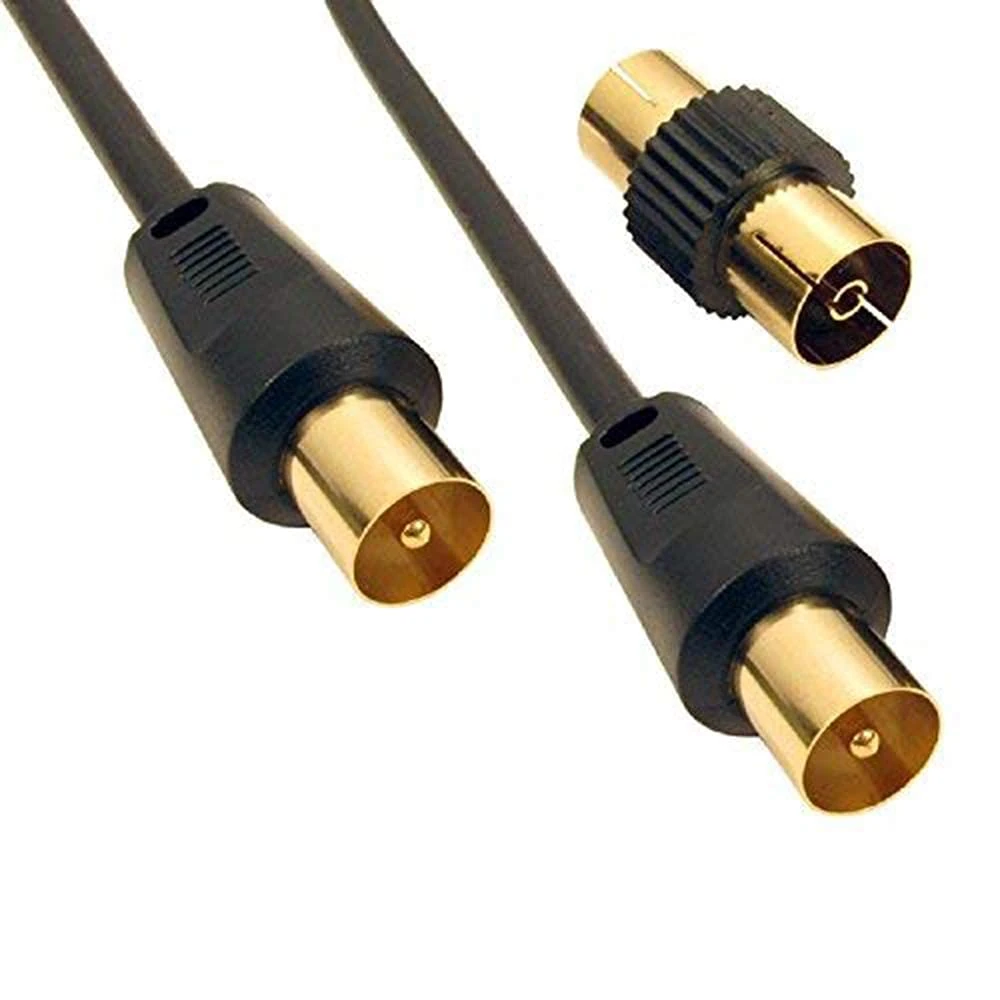 SSL Satellites 5 Meter 3C-2V Black Cable TV Aerial Lead Coaxial Cable Coax RF 75 OHM 3C-2V